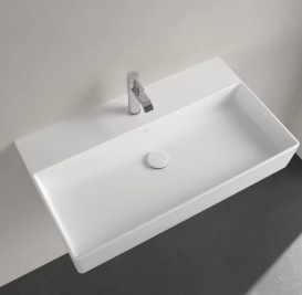 Раковина Villeroy&Boch Memento 2.0 80х47 см без переливу TitanCeram альпійський білий 4A228101