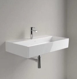 Раковина Villeroy & Boch Memento 2.0 80х47 см без перелива TitanCeram CeramicPlus альпийский белый 4A2281R1