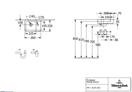 Раковина Villeroy & Boch O.novo 36х25 см санітарна кераміка альпійський білий 43433701