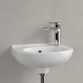 Раковина Villeroy & Boch O.novo 36х27 см санитарная керамика с переливом CeramicPlus альпийский белый 536038R1