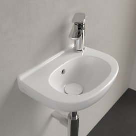 Раковина Villeroy & Boch O.novo 36х27 см санитарная керамика с переливом CeramicPlus альпийский белый 536038R1