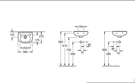 Раковина Villeroy & Boch O.novo 36х27 см санитарная керамика альпийский белый 53603901