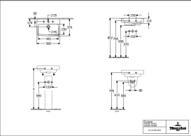 Раковина Villeroy & Boch O.novo 50х37 см санитарная керамика CeramicPlus альпийский белый 434450R1