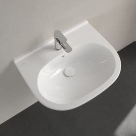 Раковина Villeroy & Boch O.novo 60х49 см санитарная керамика CeramicPlus альпийский белый 516060R1