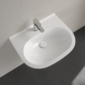 Раковина Villeroy & Boch O.novo 60х49 см санитарная керамика CeramicPlus альпийский белый 516061R1