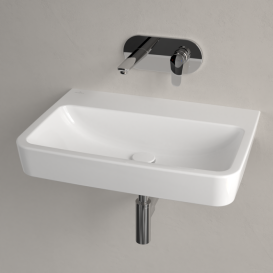 Раковина Villeroy & Boch O.novo 65х46 см шлифованная санитарная керамика альпийский белый 4A41KFR1