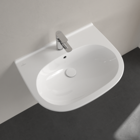 Раковина Villeroy & Boch O.novo 65х51 см санитарная керамика CeramicPlus альпийский белый 516065R1