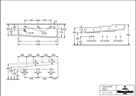 Раковина многоместная Villeroy & Boch O.Novo Kids 130х43 см сантехническая керамика альпийский белый 4A081301