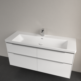 Раковина Villeroy & Boch Subway 3.0 130х47,5 см TitanCeram CeramicPlus каменный белый 4A70D5RW
