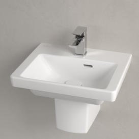 Раковина Villeroy & Boch Subway 3.0 45х37 см санітарна кераміка CeramicPlus кам'яний білий 437045RW