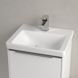 Раковина Villeroy & Boch Subway 3.0 45х37 см санітарна кераміка CeramicPlus кам'яний білий 4370FLRW