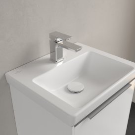 Раковина Villeroy & Boch Subway 3.0 45х37 см санітарна кераміка CeramicPlus кам'яний білий 4370FLRW