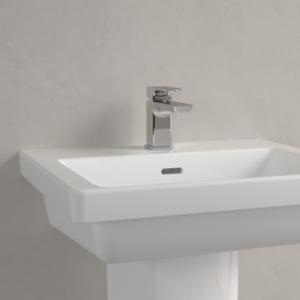 Раковина Villeroy & Boch Subway 3.0 55х44 см санитарная керамика CeramicPlus каменный белый 4A7055RW