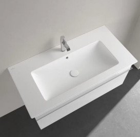 Раковина Villeroy & Boch Venticello 100х50 см с переливом санитарная керамика CeramicPlus каменный белый 4104ALRW