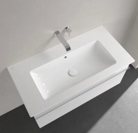 Раковина Villeroy & Boch Venticello 100х50 см с переливом санитарная керамика альпийский белый 4104AJ01