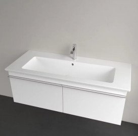 Раковина Villeroy & Boch Venticello 120х50 см із переливом санітарна кераміка CeramicPlus кам'яний білий 4104CLRW