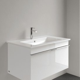 Раковина Villeroy & Boch Venticello 80х50 см с переливом санитарная керамика CeramicPlus альпийский белый 41048LR1