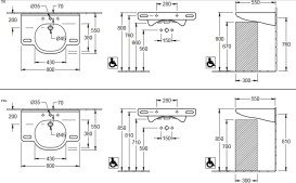 Раковина Villeroy&Boch ViCare 80х55 см з переливом санітарна кераміка AntiBac CeramicPlus альпійський білий 412080T2