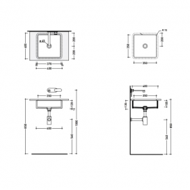 Раковина встраиваемая Flaminia Miniwash MW40SP