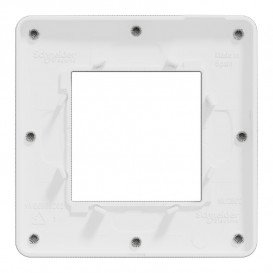 Рамка 1-постова Schneider Electric Unica New Studio Color хром/білий NU280255