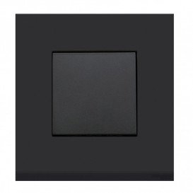 Рамка 1-постовая Schneider Electric Unica New Pure каучук/антрацит NU600282