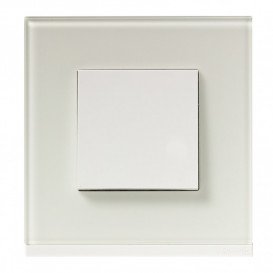 Рамка 1-постова Schneider Electric Unica New Pure біле скло/білий NU600285