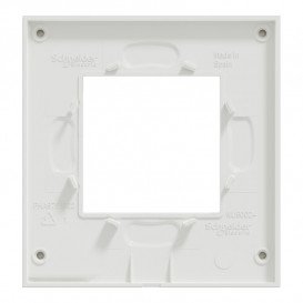 Рамка 1-постовая Schneider Electric Unica New Pure матовое стекло/белый NU600289