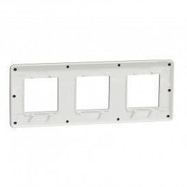 Рамка 3-постова Schneider Electric Unica New Studio Color шоколад/білий NU280616