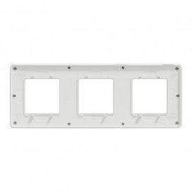 Рамка 3-постова Schneider Electric Unica New Studio Color хром/білий NU280655