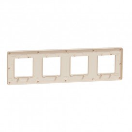 Рамка 4-постовая Schneider Electric Unica New Studio Color бежевый/бежевый NU280844