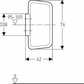 Разделительная панель для писсуаров Geberit Basic пластик белый 115.202.11.1