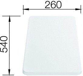 Разделочная доска Blanco белый пластик 210521