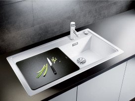 Обробна дошка Blanco чорне скло 224629