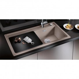 Обробна дошка Blanco чорне скло 233677