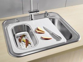 Обробна дошка Blanco з вирізом для коландером сірий пластик 218796