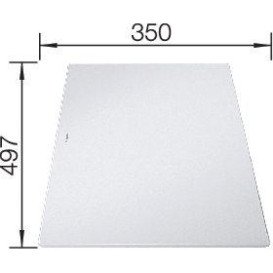 Разделочная доска Blanco закаленное стекло белый 234045