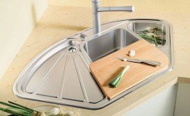 Разделочная доска фигурная Blanco подходит к мойке Blanco Delta-IF массив бука 513484