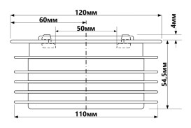 Редукция канализационная McAlpine 110х50 мм резина черный DC3-BL