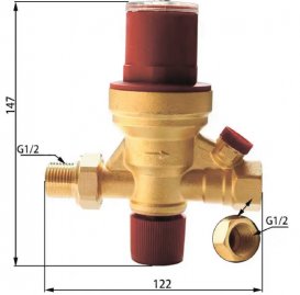 Редуктор для автоматичного наповнення Tervix Pro Line ½'' латунь/пластик 382212