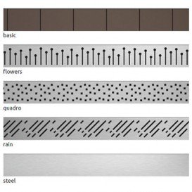 Решітка для душового трапа Radaway Steel 1150 мм нержавіюча сталь 5R115S