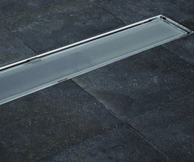 Решітка для зливного трапа ACO ShowerDrain C під плитку 1185 мм нержавіюча сталь 408604