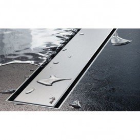 Решетка для водоотводящего желоба AlcaPlast Solid 950 мм матовая SOLID-950M