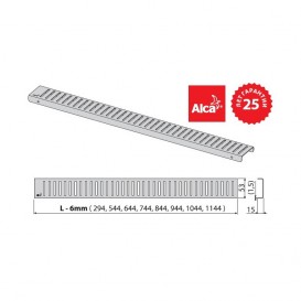 Решітка для водовідвідного жолоба AlcaPlast Pure 300 мм нержавіюча сталь матова PURE-300M