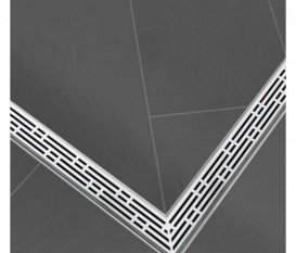 Решітка TECE TECEdrainline Basic для душового трапа полірована кутова 1200 мм нержавіюча сталь 611210