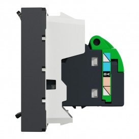 Розетка комп'ютерна Schneider Electric Unica New RJ45 одинична категорія 5е UTP 2 модулі антрацит NU341154