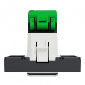 Розетка комп'ютерна Schneider Electric Unica New RJ45 одинична категорія 5е UTP 2 модулі антрацит NU341154