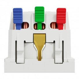 Розетка Schneider Electric Unica New 2 модуля із заземленням та шторками білий NU305718