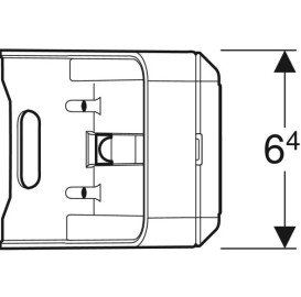 Розетковий модуль для дзеркальних шаф Geberit One 502.669.00.1