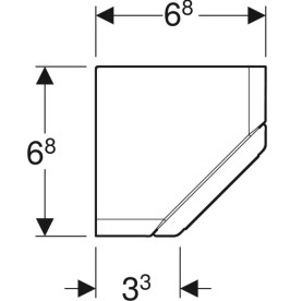 Розетковий модуль для дзеркальних шаф Geberit One 502.669.00.1