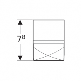 Розетковий модуль Geberit Group для монтажу в тумби або високі шафи антрацит 501020000